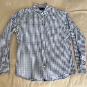 UNTUCKit Blue and White Checkered Men's Shirt